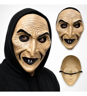 Sivri Burunlu Korkunç Yaşlı Kadın Plastik Maske