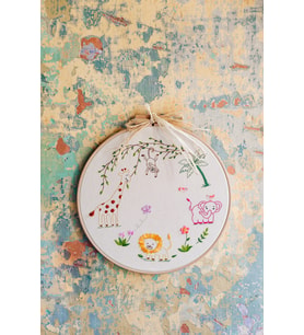 Naura Atelier My Animal Friends El Nakışlı Pano