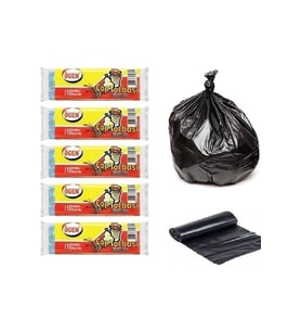 Ögem Büyük Boy Çöp Poşeti 65x80 Cm 50 Lt 10'lu Rulo 5 Paket Siyah