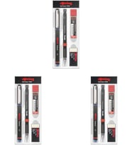 Rotring Visumax + Roller Ofis Seti- 0.7 Mm, Mavi 3Lü Paket