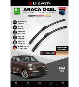 Fiat 500L Ön Cam Silecek Seti 2012 Üzeri Premium Araca Özel 65-38 Cm A+ Kalite