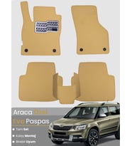 SKODA YETİ (2009-2017) Uyumlu EVA Paspas Tam Set–Oto Paspas,Araca Özel,Kolay Montaj