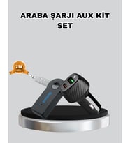 AUX Bluetooth Adaptör ve 38W Hızlı Araç Şarj Cihazı Seti