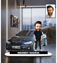 Kişiye Özel Karikatür Arabalı Karikatür Biblo