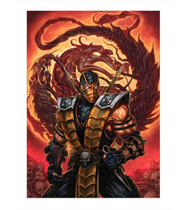 Mortal Kombat Scorpion Mdf poster
