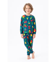 Erkek Çocuk %100 Pamuk Pijama Takımı 3-8 Yaş 12736IS MODANINO