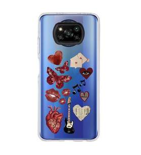 Poco X3 PRO / X3 NFC Uyumlu Aesthetic Tasarımlı Şeffaf Telefon Kılıfı