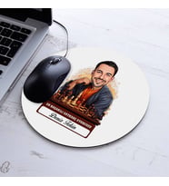 Kişiye Özel Hediye Karikatürlü Erkek Satranç Oyuncusu Mousepad