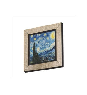 Yıldızlı Gece Vincent Van Gogh, 1889 Baskılı Mdf Magnetkrg-135buzdolabı Süsü
