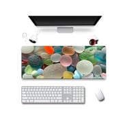 SonicTouch Renkli Çakmak Taşları Gamer Oyuncu Dikişsiz Sıvı Geçirmez Klavye Mouse Pad 32x70Cm