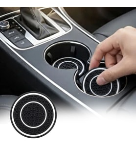 Silikon Araç Bardak Altlığı 70 mm – Kaymaz Telefon ve Para Tutucu Mat (5680)