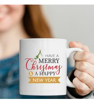 Yeni Yıl, Yılbaşı Have A Merry Christmay A Happy New Year Baskılı Kupa Bardak