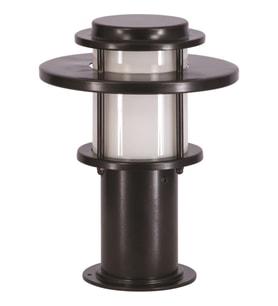 AVONNI BSU-68147-BSY-K Siyah Boyalı Dış Mekan Aydınlatma E27 Aluminyum Polikarbon Cam 25cm