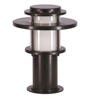 AVONNI BSU-68147-BSY-K Siyah Boyalı Dış Mekan Aydınlatma E27 Aluminyum Polikarbon Cam 25cm