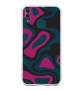 Huawei Y9 2019  Kamera korumalı Kapak Renkli Desen Tasarımlı  Şeffaf Kılıf