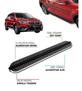 SUZUKİ SX4 S CROSS UYUMLU 2021 2022 2023 2024 2025 2026 2027 ARACA ÖZEL YAN BASAMAK