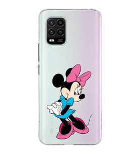 Xiaomi Mi 10 Lite Uyumlu Kapak Minnie Mouse Tasarımlı Şeffaf Silikon Kılıf