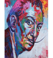 Salvador Dali Sayılarla Boyama Seti 40x50 cm (Tuvale Gerili)