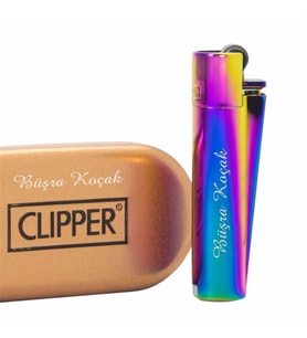 Kişiye Özel Clipper Marka Metal Çakmak Çok Renkli
