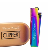 Kişiye Özel Clipper Marka Metal Çakmak Çok Renkli