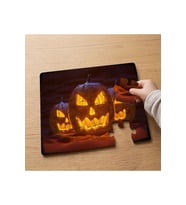 Işıklı Balkabağı - Cadılar Bayramı Tasarımlı 24 Parça Ahşap Çocuk Puzzle MPK0788