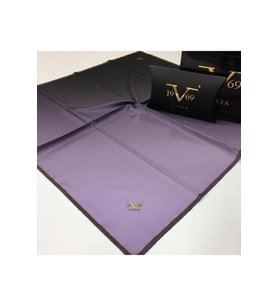 Degrade Desen Black Seri Twill Eşarp Eşarp Askısı ile Birlikte 90x90 cm Lavanta 