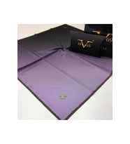 Degrade Desen Black Seri Twill Eşarp Eşarp Askısı ile Birlikte 90x90 cm Lavanta 