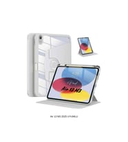 iPad Air 13 2025 M3 Çip Uyumlu 360° Dönebilen Yatay Dikey Standlı Fuchsia Pino Tablet Kılıfı