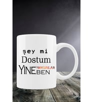 Şey Mi Dostum Yine Yangınlar Yine Ben Tasarımlı Kupa Bardak