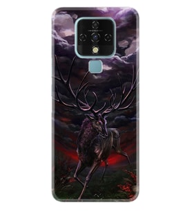 Tecno Camon 16 18P Pova Pova 3 Pova Neo Kılıf Desemli Silikon Dark Deer 1786