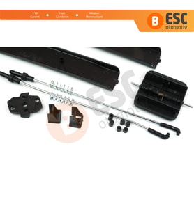 VW T6 İçin Yan Sürgülü Cam Tamir Seti 7H0847788A