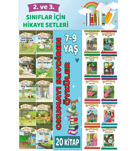 2.ve 3.Sınıflar İçin Okuma Alışkanlığı Kazandıran Mükemmel 20 li  Hikaye Seti 5