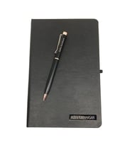 Kişiye Özel Siyah Defter Kalem Hediye Seti