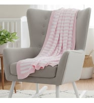 Organik Pamuklu Yumuşak Dokulu Bebek Battaniyesi – 70x110 cm (Bebe Mavisi)