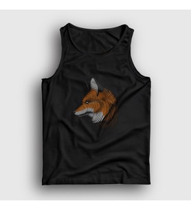 Presmono Unisex Siyah Art Fox Tilki Atlet 367212tt