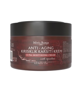 Doğal Anti-Age, Kırışıklık Karşıtı Krem, %100 Doğal ve Saf, 50ml