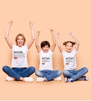 Anne İki Evlat Kombin Aile Tişörtü