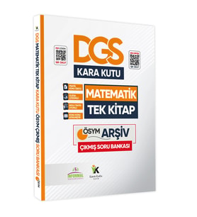 DGS Matematik Kara Kutu TEK KİTAP Dijital Çözümlü Konu Özetli ÖSYM Çıkmış Soru Bankası
