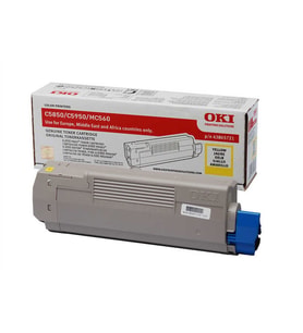 Oki C5850-43865741 Sarı Toner