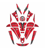 Yamaha Mt25 2020 - 2024 Uyumlu Full Tank Pad Set 004