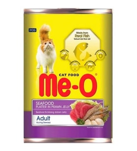 Me-O Kedi Konservesi Karides Soslu Deniz Lezzetleri 400 Gr