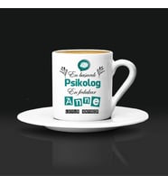 Psikolog Anneye Hediye Türk Kahvesi Fincanı