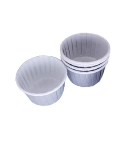 Cupcake Kalıbı Orta Boy Düz Renk  50*39 MM (100 Adet)  Gri