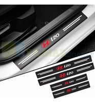 Hyundai i20 Karbon Kapı Eşiği Koruma Araba Etiket Oto Sticker Yapıştırma 4 Parça