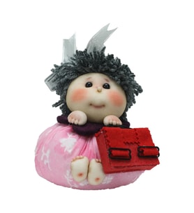 e38 EL İŞÇİLİĞİ KESE BEBEK 12 CM - 6246