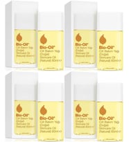 Bio-Oil %100 Natural Çatlak Karşıtı & Leke Karşıtı Nemlendirici Doğal Cilt Bakım Yağı 60ML (4Lü Set)