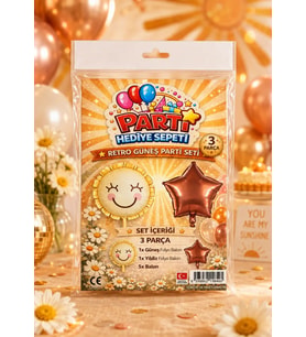 FOLYO BALON RETRO GÜNEŞ SET