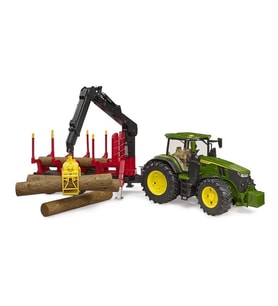 John Deere 7R 350 Traktör& Kütük Taşıyan Römork BR03154