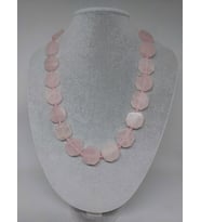 Pembe Kuvars Taşı Sekizgen Şekilli (Klipsli) (35685)
