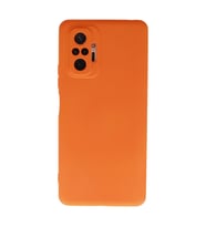 Xiaomi Redmi Note 10 Pro Kılıf Nano İçi Kadife Silikon - Turuncu